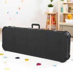 Jt-13198066 Juhomiee Electric Guitar Hardshell Case St-style - Lockable Padded Universal Black