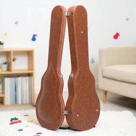 Jt-13657298 Juhomiee Electric Guitar Hardshell Case Lp-style - Lockable Foam Padded Brown