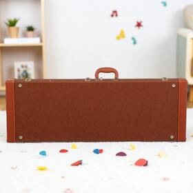 Jt-82303602 Juhomiee Electric Guitar Hardshell Case St-style - Lockable Padded Universal Brown