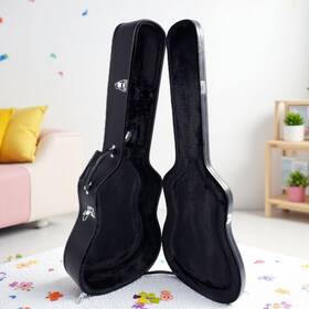 Jt-94230254 Juhomiee 41-inch Acoustic Guitar Hardshell Case - Lockable Padded Microgroove Black