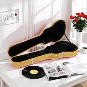 Jt-27413300 Jutrend Modern Pvc Yellow Lp Electric Guitar Hard Shell Case With Bulge Surface