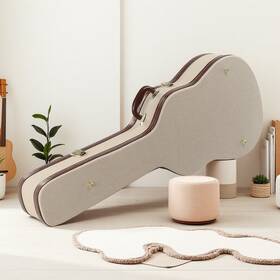 Jt-53516499 Jutrend 39-inch Classical Guitar Hardshell Case - Gray Microgroove Flat And Pvc Leather