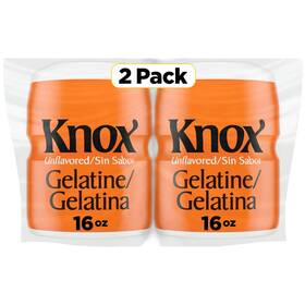 Knox 41000035012 Unflavored Gelatin 2 Ct Pack 16 Oz Canisters
