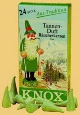 Knox Icg60-013110-p 4 Boxes German Incense Cones -pine Scent