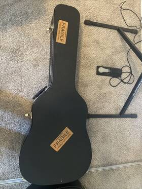 Kn-gc02 Knox Hardshell Acoustic Guitar Case - Gold