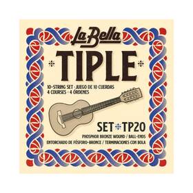 Tp20 La Bella 656295018543 Tiple Phosphor Bronze Wound Ball-ends 4 Courses Acoustic Guitar Strings