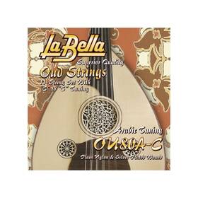 Ou80a-c La Bella Oud String 12- Set Arabic Cc Tuning Plain Nylon Silver Plated