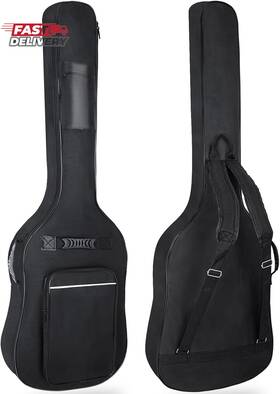 Letsrock 445015677664 Bass Guitar Case Gig Bag 0.35 Inch Waterproof Thick Paddin