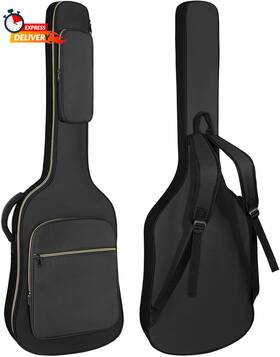 Letsrock 744759209870 Bass Guitar Case Gig Bag 0.35 Inch Waterproof Thick Paddin