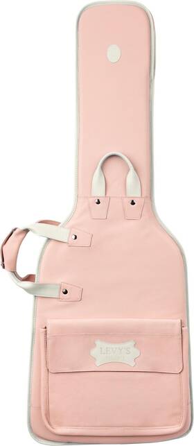 Levys 734990706153 Chroma Leather Electric Guitar Gig Bag - Soft Pink