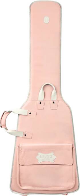 Levys 734990706191 Chroma Leather Electric Bass Guitar Gig Bag - Soft Pink