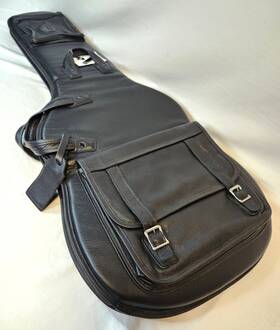 Levys Lm18-blk Lm18 Deluxe Leather Electric Guitar Bag Black
