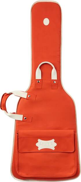 Lm18cma-fst Levys Chroma Leather Electric Guitar Gig Bag - Party Red