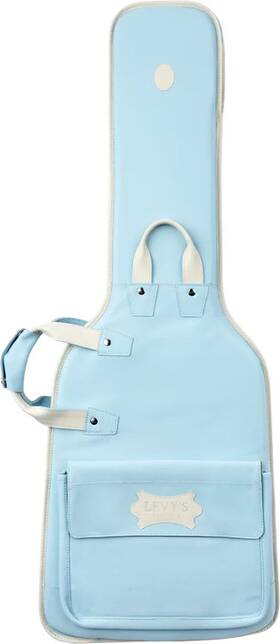 Lm18cma-sbl Levys Chroma Leather Electric Guitar Gig Bag - Powder Blue
