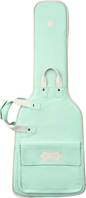 Lm18cma-sgn Levys Chroma Leather Electric Guitar Gig Bag - Aqua Green