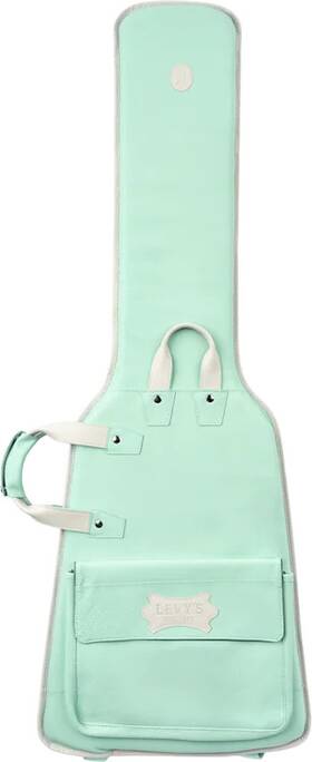 Lm19cma-sgn Levys Chroma Leather Electric Bass Guitar Gig Bag - Aqua Green