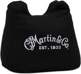 18a0076 Martin Acoustic Guitar Neck Rest Holder Bean Bag With White Logo Black