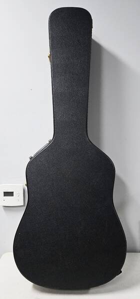 14852374 Martin & Co. And Tkl Black Dreadnaught Acoustic Guitar Hard Case Green Lining