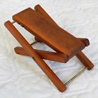 Mf-w110 Wooden Guitar Foot Rest Stool Pedal Adjustable Height Dark Brown