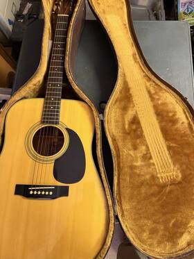 C1970 Mitchell Vintage Wfm Acoustic Guitar Hard Shell Case