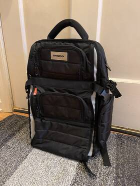 M80-fly-blk Mono Classic Flyby Backpack With Break-away Laptop Bag Black
