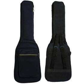Moosiker 762716174214 Electric Guitar Gig Bag Case Soft 0.3 Inch Padding Dual Adjustable S