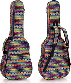 Muscab 39 40 41 Inch Guitar Bag With Neck Support 0.66in Thick Padded