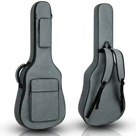 Muzn10-acoustic-grey Muznote Acoustic Guitar Bag For 39 40 41inch Gig 12mm