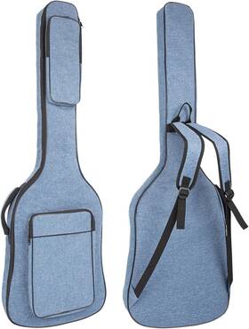 Muztop 445040859875 Bass Guitar Bag 7mm Padding Gig Padded Soft Electric Guita