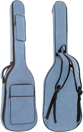 Muztop 696605472948 Bass Guitar Bag 7mm Padding Gig Padded Soft Electric Guita