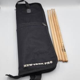 Dsb-1 New York Pro Drum Stick Bag Drumstick With Brand 7a Sticks Read