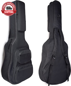 Okllen 41 Inch Acoustic Guitar Case Gig Bag 0.3 Thick Padding Waterproof G