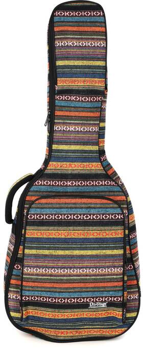 Tmp-gba4770s On-stage Gba4770s Acoustic Guitar Gig Bag - Striped Pattern