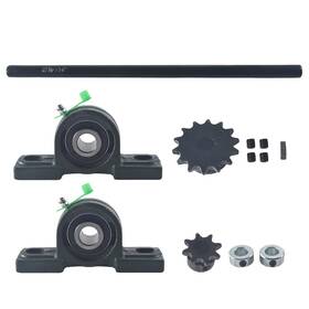 Amly-bd11236 Pinkhatcat Jackshaft Go Kart Minibike Complete Kit 5/8 Inch X 14 40/41