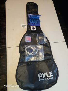 Accpgacls40bag Pyle 36 Guitar Case With Starter Bundle