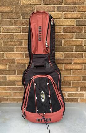 Rg9000-cf Ritter Classical Acoustic Guitar Gig Bag - Black/salmon Soft Case