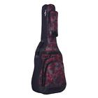 Rmj2912635365720gd Acoustic Folk Classical Guitar Bag Case Backpack Multiple Pocket Red