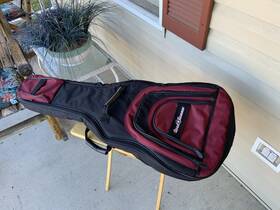 Kegp-20 Road Runner Acoustic Guitar Gig Bag In A Box Black/red