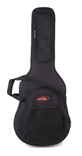 Skb 717070118800 Acoustic Soft Case With Eps Foam Interior/nylon Exterior Back Straps Black