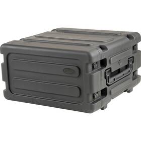 3skb-r04u20w Skb Cases Deep 4u Roto 20 Inch Shockmount Rolling Rack With Wheels New