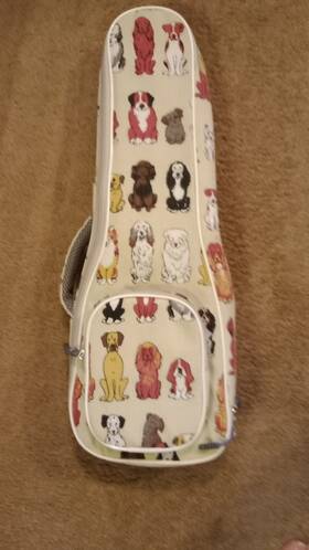 Wsdm042mrdog21 Soprano New Arrival Durable 21 Inch Ukulele Case With Cute Dog Pattern And Cushioning