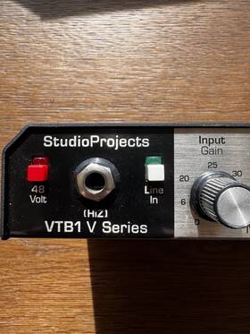Studio Projects Vtb1 Variable Tube Blend Mic Preamp - Used No Power Supply
