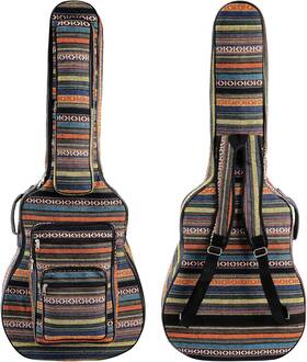 Tosnail 313016258236 43 Inch Acoustic Guitar Gig Bag With Backpack Strap And 5 Pockets Bohem