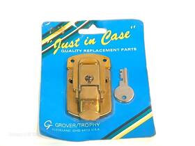 Cp-22 Trophy Just In Case Brass Draw Latch With Key