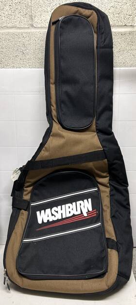 Wxgb70 Washburn Acoustic Guitar Nylon Case Gigbag Model - Black And Brown Nwt