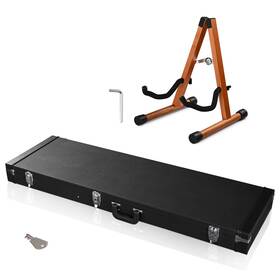 X-28-ghc-0002-005 Xcceries Rectangular Electric Bass Guitar Case Hard Shell With Stand