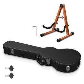 X-28-ghc-0003-003 Xcceries Electric Guitar Wooden Case For Lp Les Paul Type With Stand