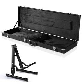 Xcceries X-28-ghc-0004-005 Electric Bass Guitar Hard Case Wooden With A-frame Folding Stand