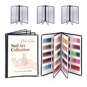 Yescom 26mnc003-8v4p811b-4-nail 4 Pack Nail Salon Spa Menu Covers 8.5 Inch X11 Page Beauty Display