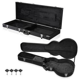 28ghc002003-slp-06 Yescom 2 Pack Electric Guitar Hard Cases Wooden Shell Lp Style And Universal